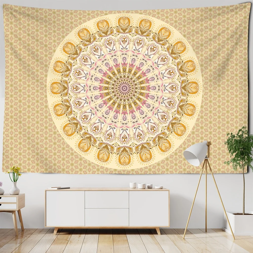 Indian Mandala Tapestry Wall Hanging Bohemian Hippie Witchcraft Psychedelic Travel Mattress Blanket Home Decor