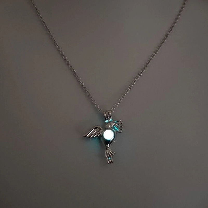 Luminous Hollow Diy Cage Christmas Tree Women’s Necklace