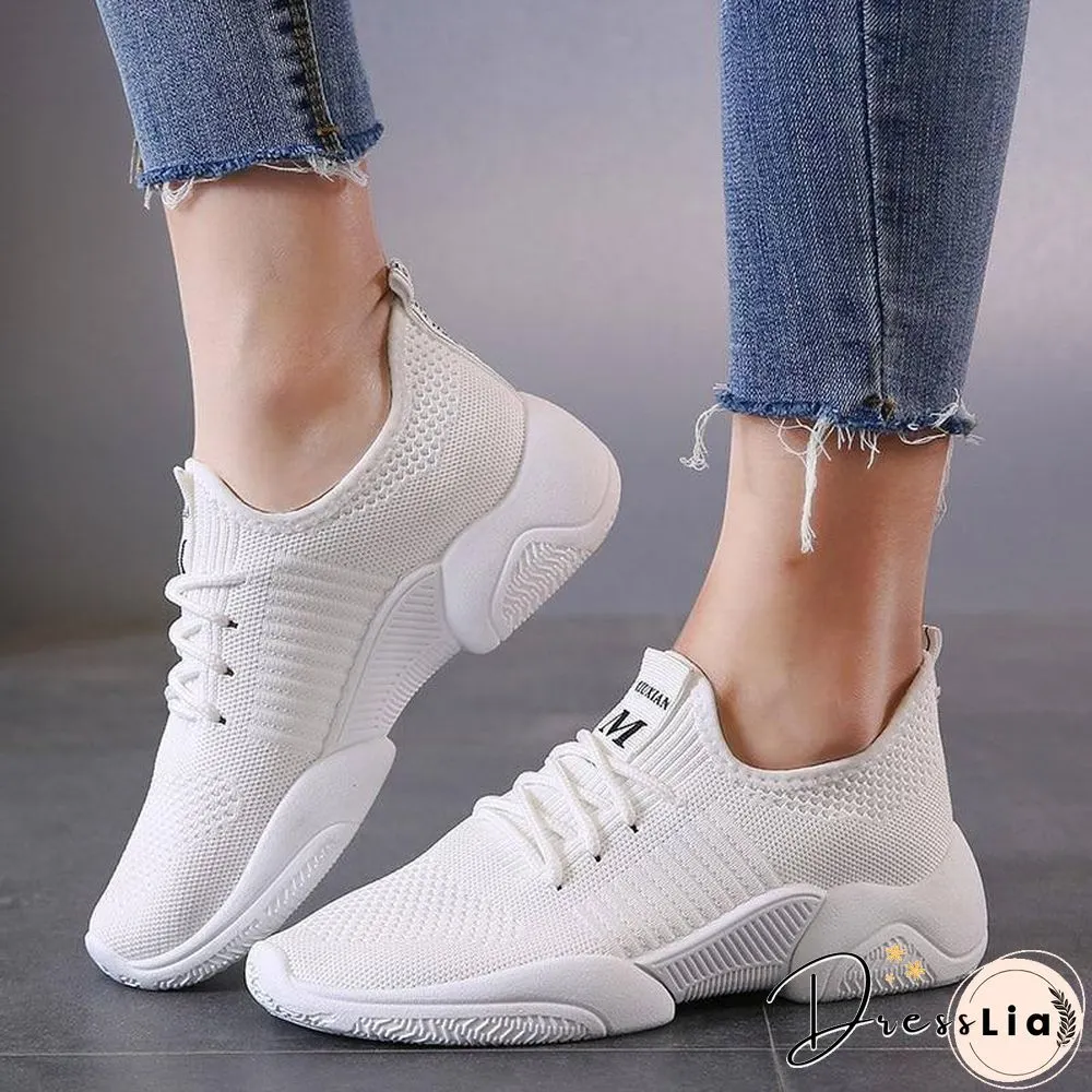 Womens Fashion Casual Shoes Lightweight Platform Ladies Breathable Sneakers Tenis Feminino