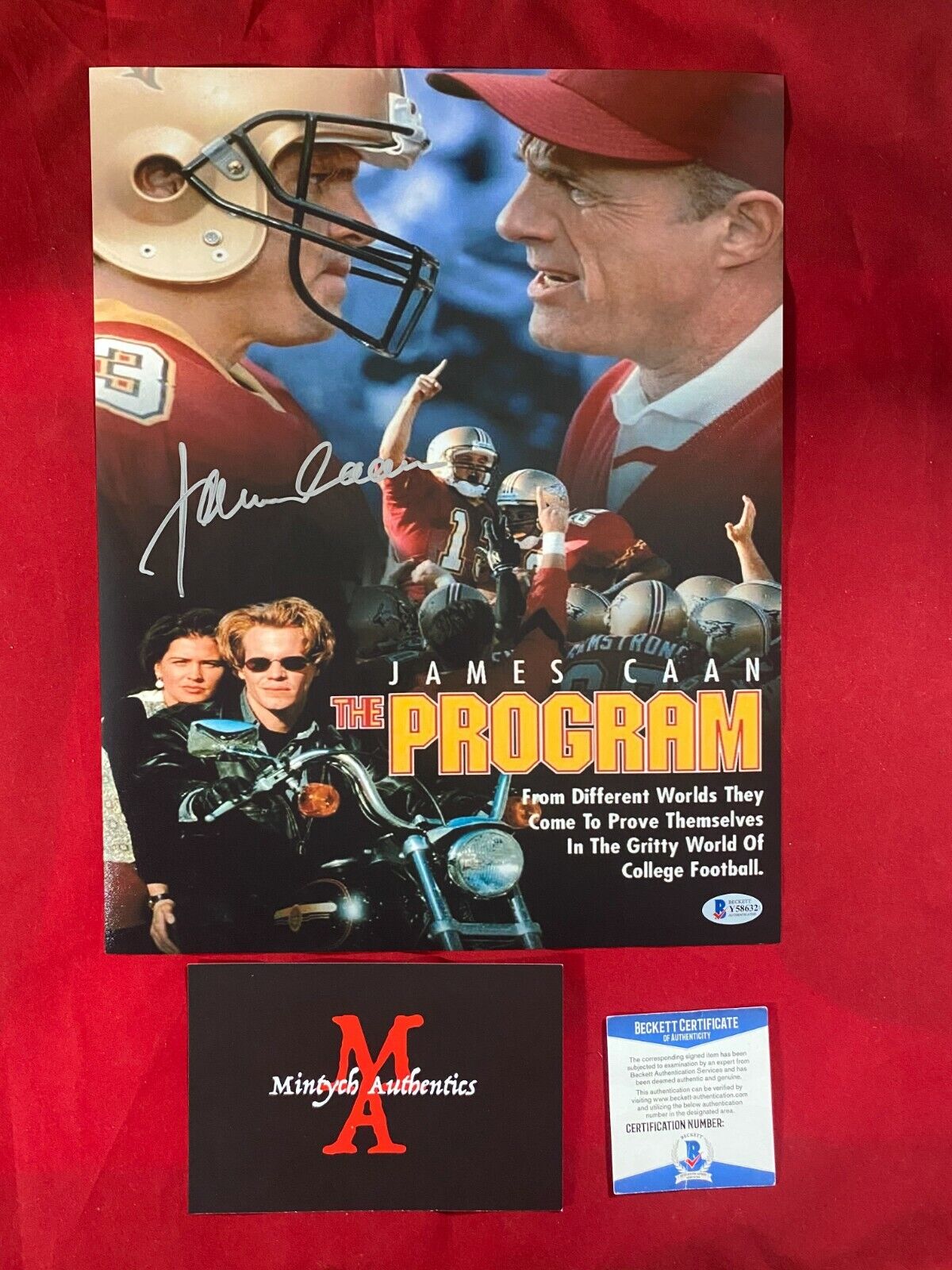 JAMES CAAN AUTOGRAPHED SIGNED 11x14 Photo Poster painting! THE PROGRAM! BECKETT COA!