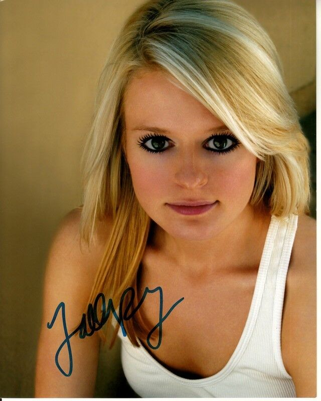 FALLON GOODSON hand-signed VERY SEXY DOE-EYED 8x10 color closeup w/ UACC RD COA