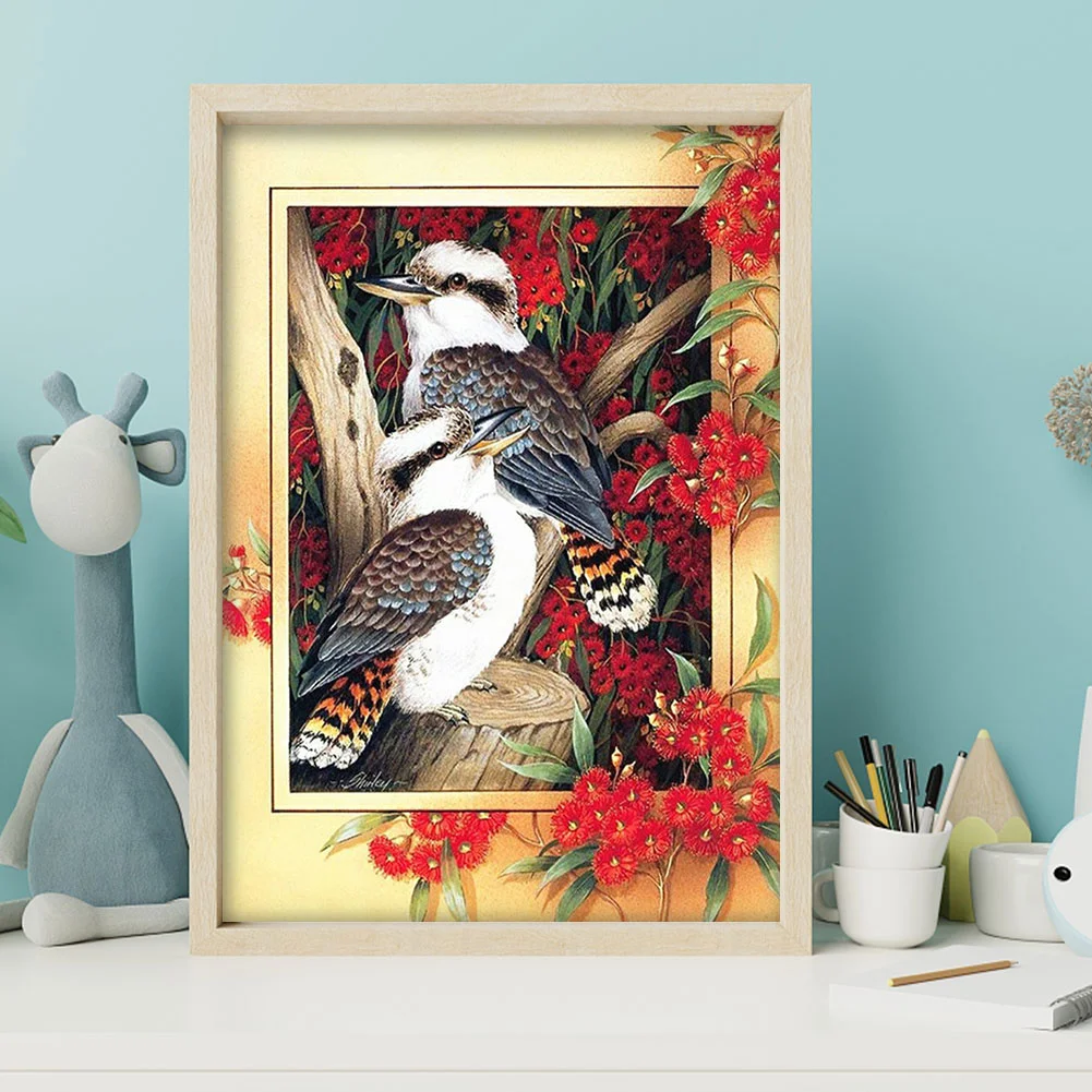 Diamond Painting - Partial Special Shaped Drill - Flower Bird(Canvas|30*40cm)