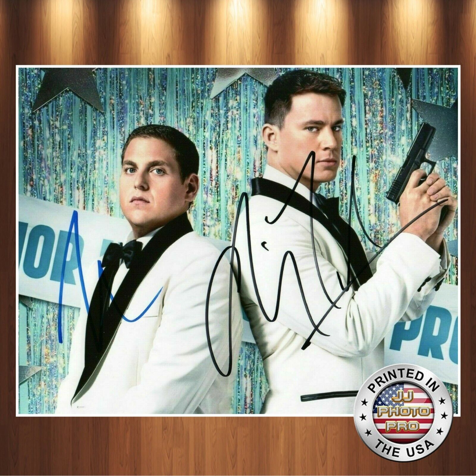 Jonah Hill Channing Tatum Autographed Signed 8x10 Photo Poster painting (21 Jump St) REPRINT