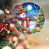 Bonhomme de neige de No&euml;l double face - 5d bricolage artisanat pendentif