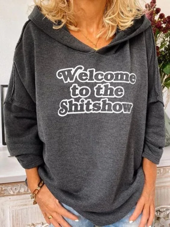 Ladies Personalized Letter Hoodie