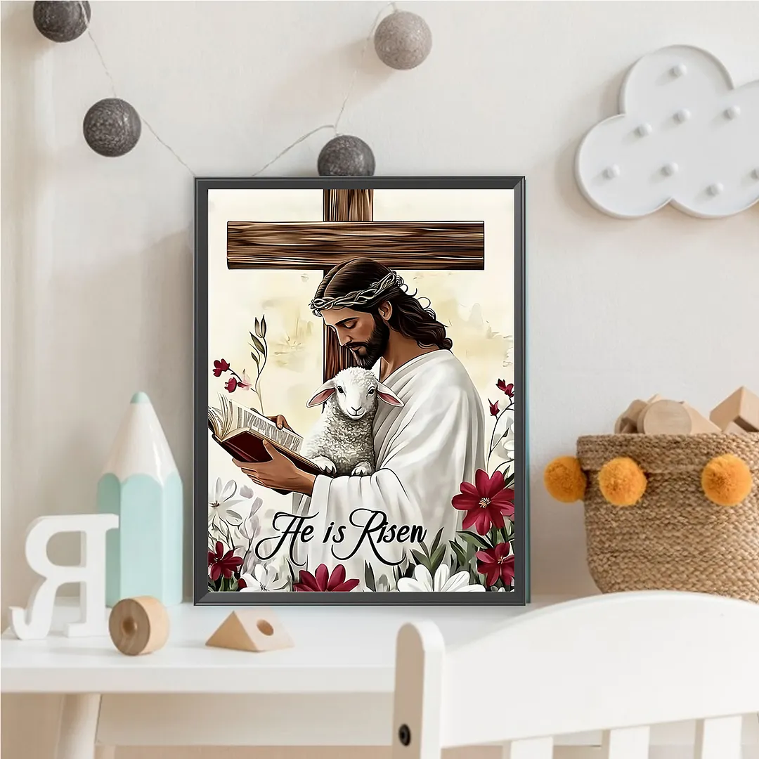 Jesus Lamb Resurrection Diamond Painting Kit 30x40cm