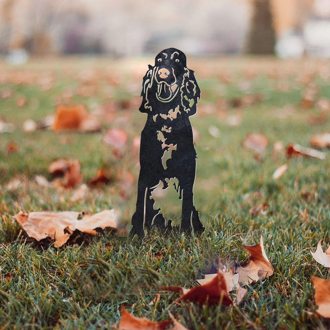 English Setter Metal Silhouette