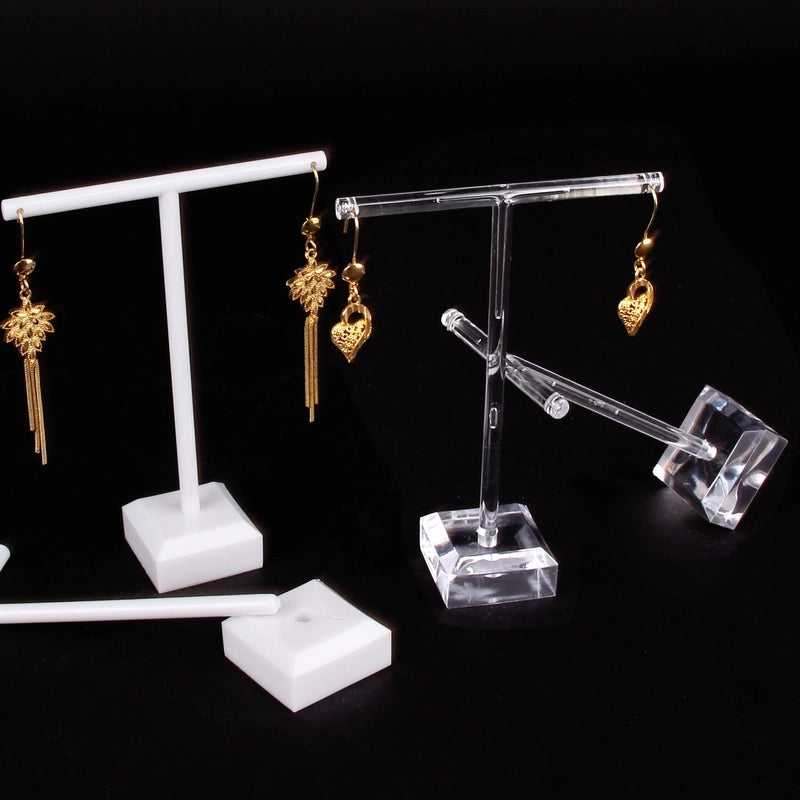 Jewelry Rack Plastic Two-piece Earrings Jewelry Storage Store Display Props Stall Earrings Display Stand