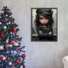 >SALE<5D DIY Full Round Drill Diamond Painting Sweet Cool Girl Kit Home Decor 30x40cm