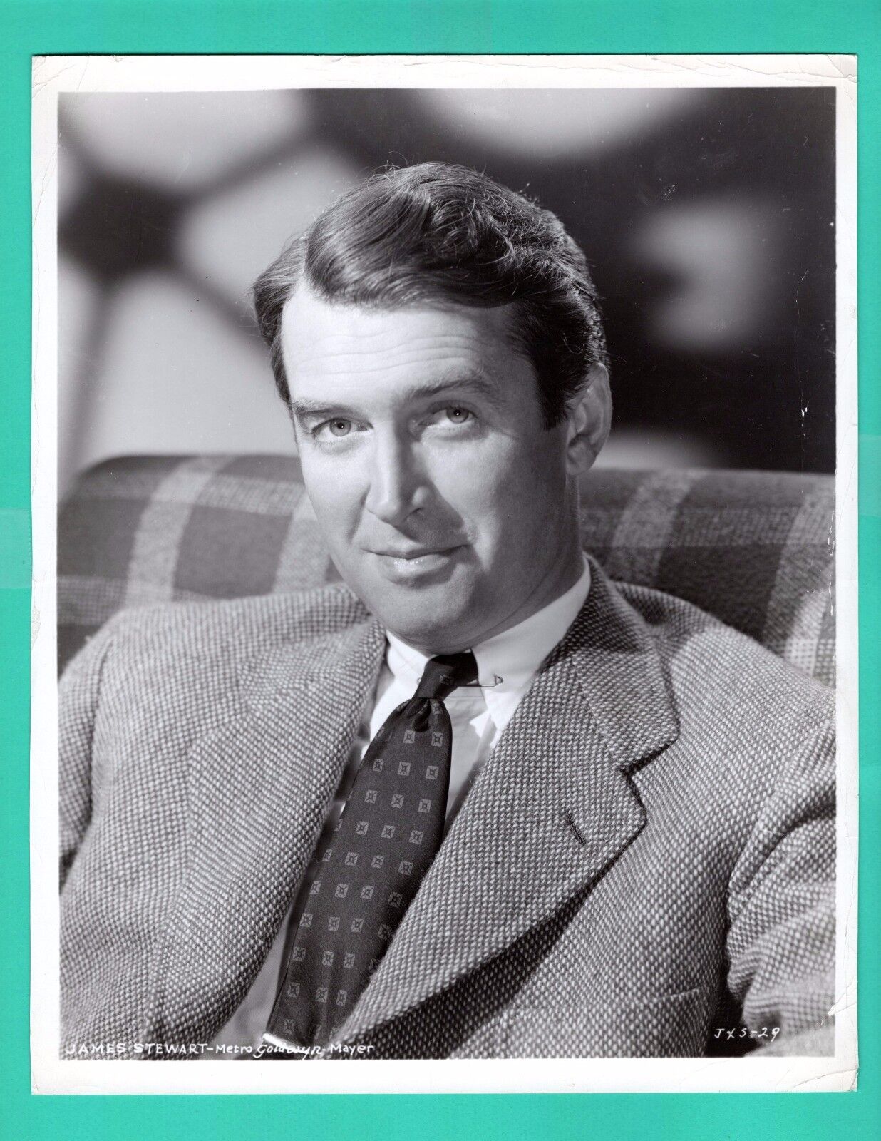 JAMES STEWART Movie Star Actor Promo 1950's Photo Poster painting Metro Goldwyn Mayer 8x10