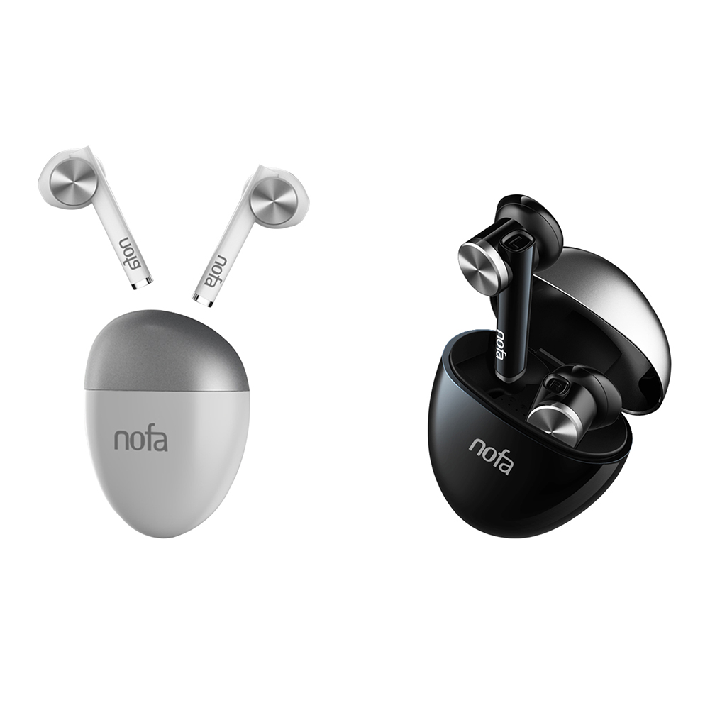 

Nofa Q7 TWS Bluetooth Earbuds IPX5 Waterproof Earphones with Microphone, Grey, 501 Original