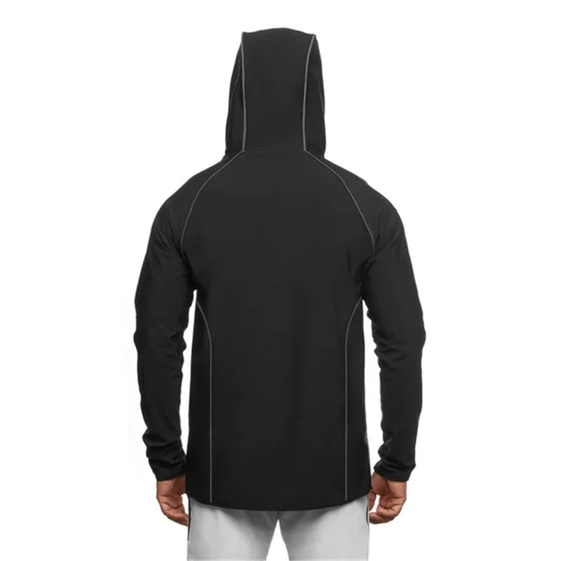 Men's Hooded Running Mountaineering Long Sleeve Sweatshirt