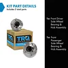 TRQ Front Wheel Hub Bearings Assembly Set Compatible with 2004-2008 Cadillac XLR 1997-2008 Chevrolet Corvette