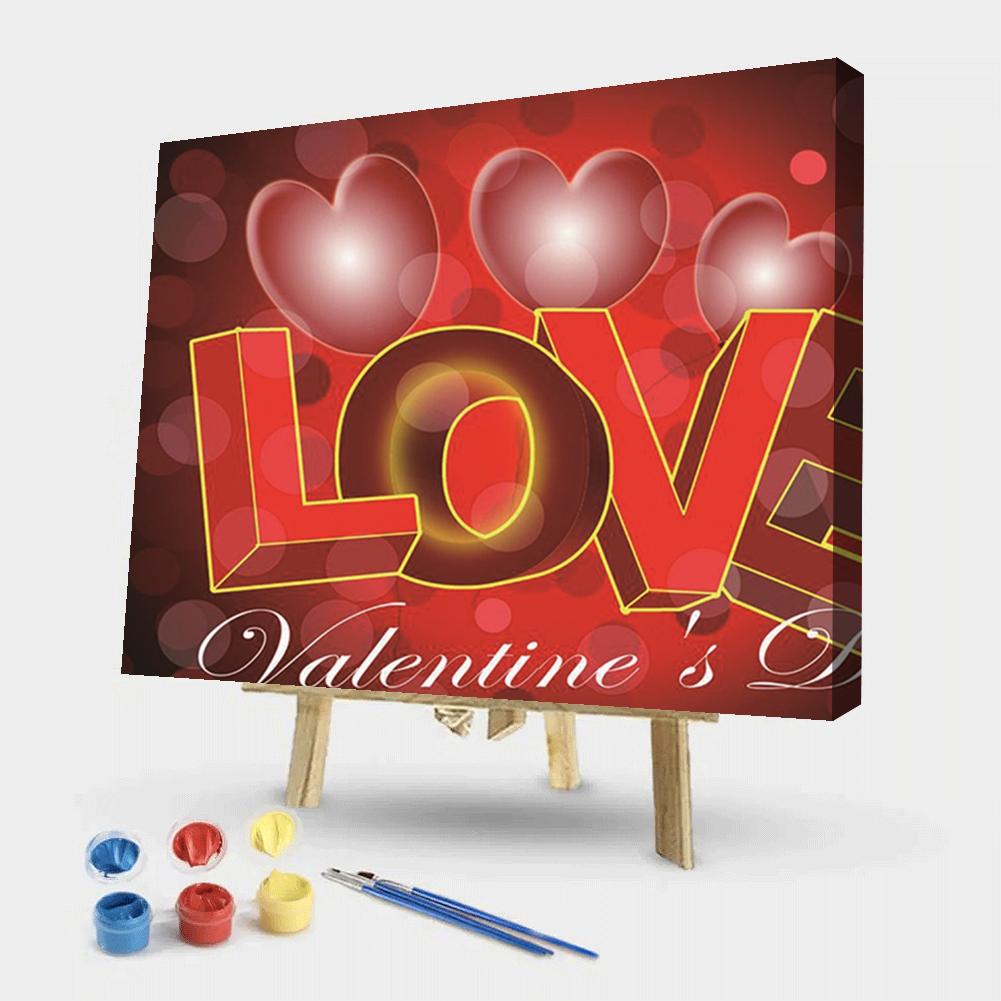 Valentine'S Day - Painting By Numbers - 50*40CM gbfke