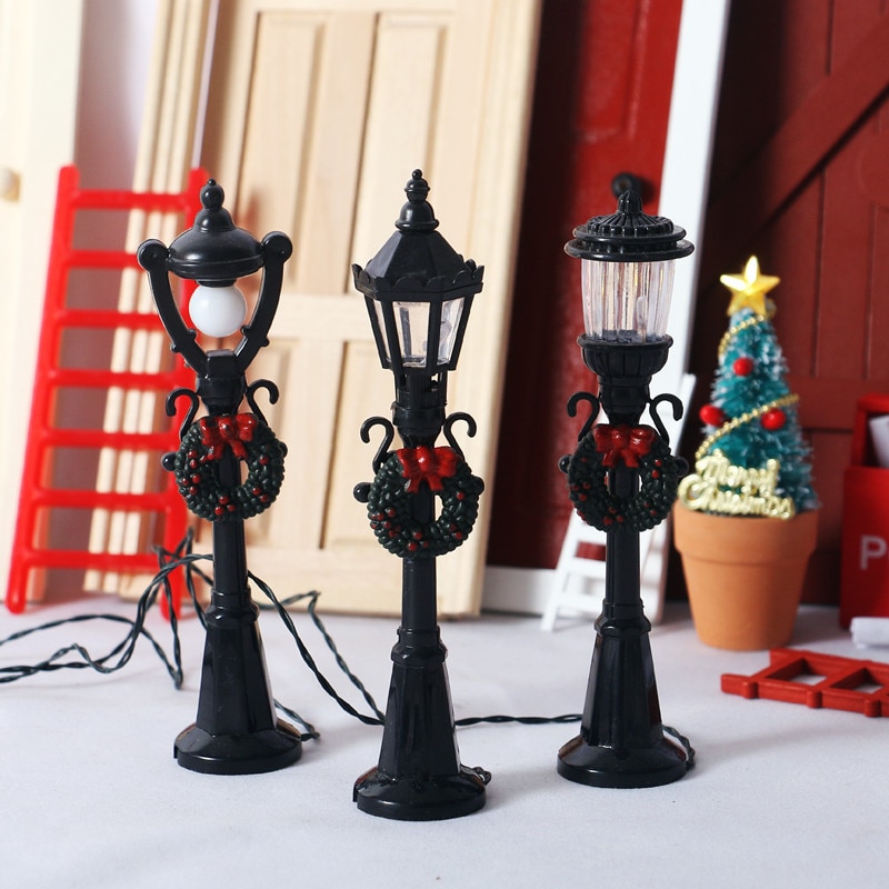25-Piece Miniature Street Lamp Set - Tiny Black Plastic Lights For Garden, Diorama & Fairy House Decor - View #11