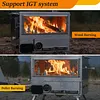 [US Local Warehouse] Camping Stove Wood Burning Tent Stove Portable Pellet Stoves with Chimney Pipe