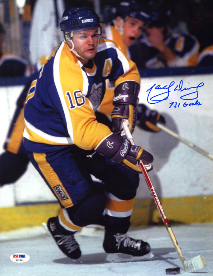 Marcel Dionne SIGNED 11x14 Photo Poster painting +731 Goal Los Angeles Kings PSA/DNA AUTOGRAPHED