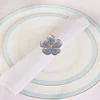 Blue Flower Wedding Catering Napkin Ring