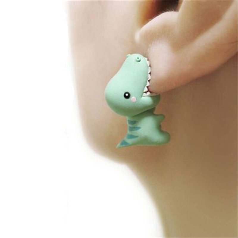 Letclo™ New Pair Cute Animal Bite Earring letclo Letclo