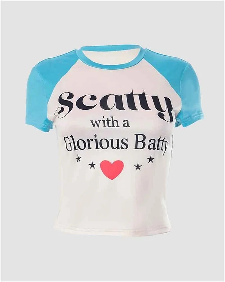 Scatty Glorious Batty Raglan T-Shirt