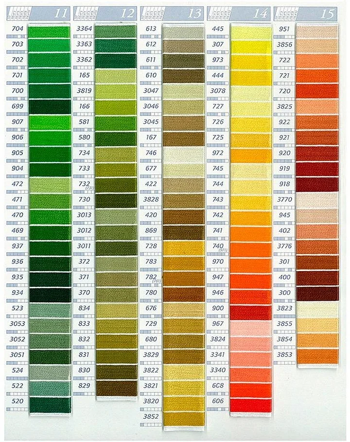 947-B5200】DMC Thread Cross-stitch Floss Embroidery 482colors 8m_