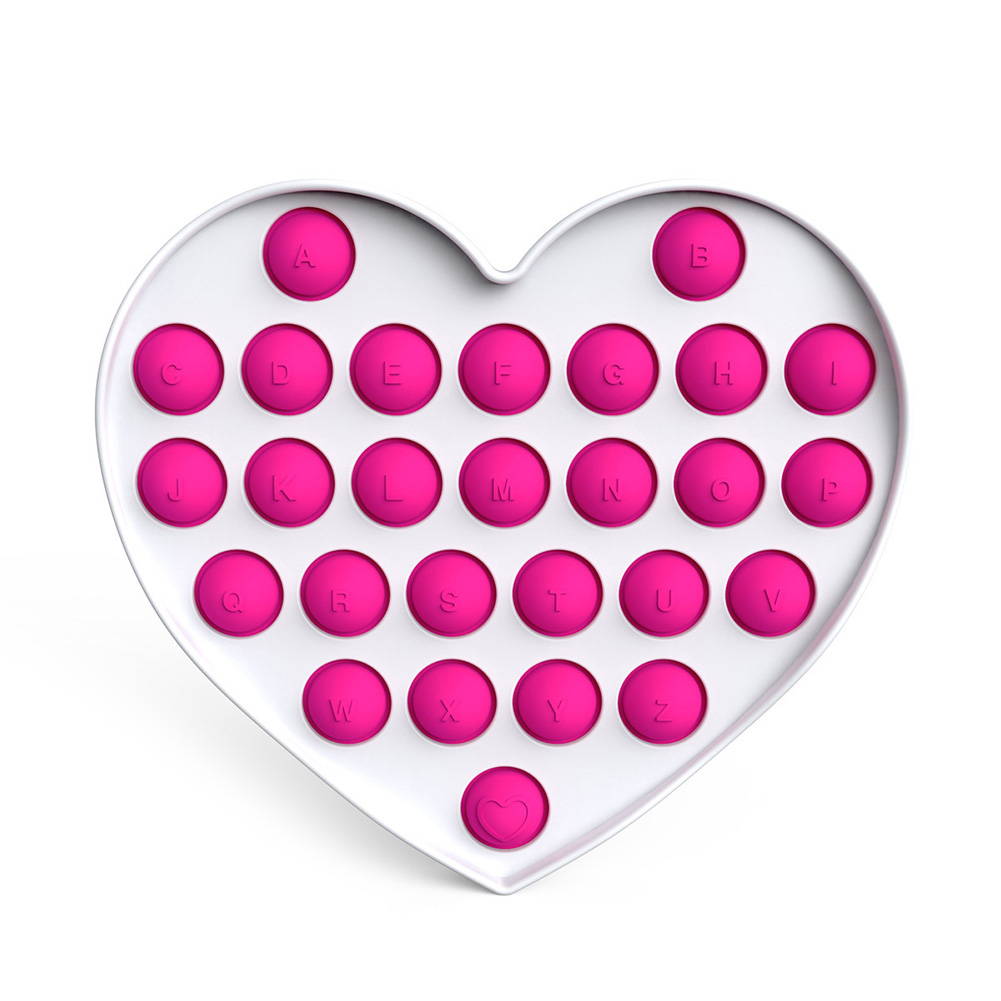 

Heart Rose - Pop It Fidget Toy, Rose red, 501 Original