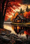 Luxury AB Velvet Diamond Painting Kit - Landscape