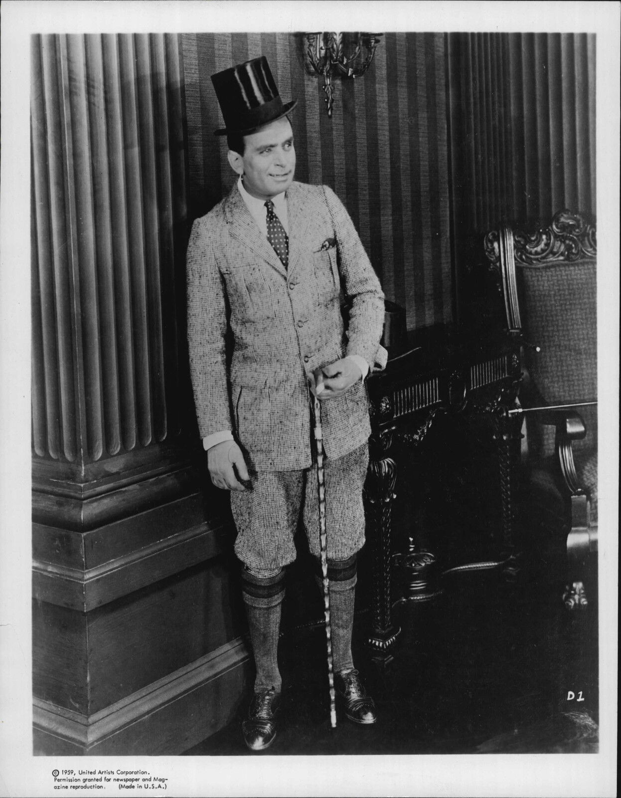 Douglas Fairbanks Sr. His Majesty The American Movie Press Photo Poster painting