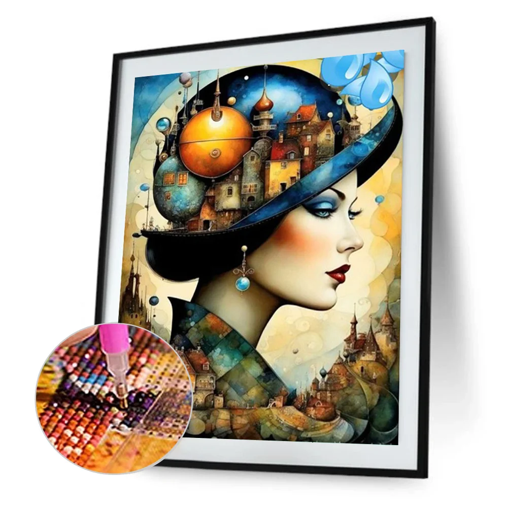 Diamond Painting - Full Round Drill - Girl(Canvas|40*50cm)