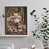Diamond Painting -DIY Round Drill Parent Wolf