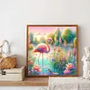 Flamingo Stream-Full Round Diamond Painting 40*40CM