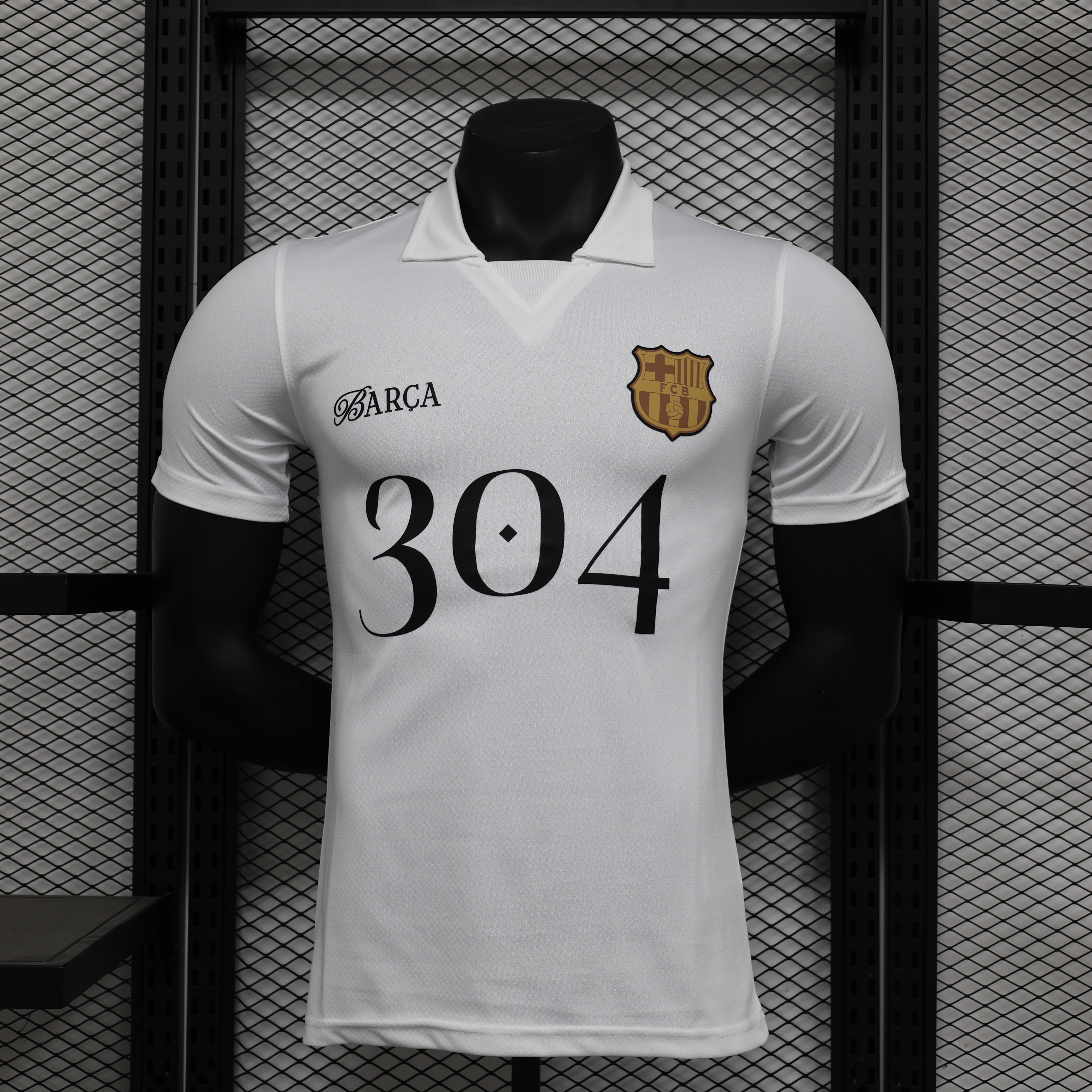 24/25 Barcelona Special Edition White Player Version Football Shirt Thai Quality