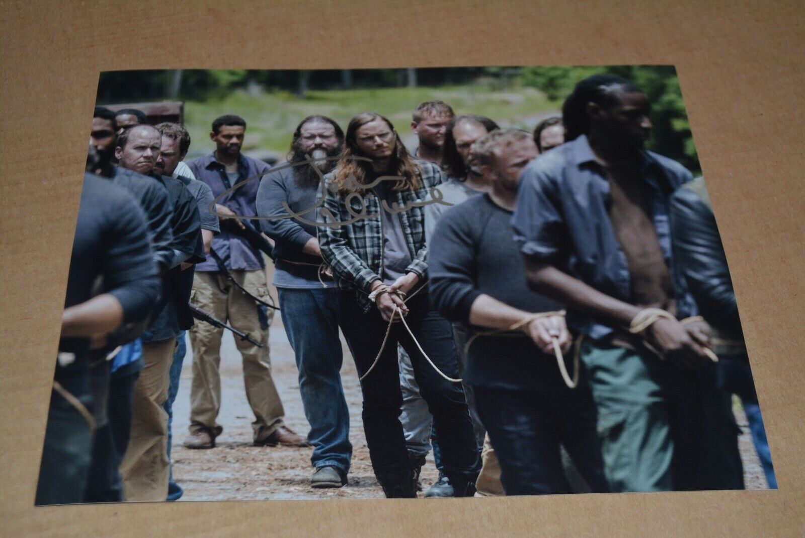 JOSHUA MIKEL signed autograph 8x10 inch THE WALKING DEAD