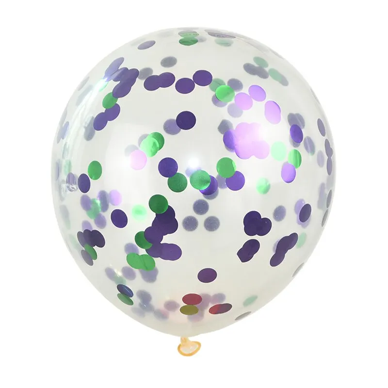 5/10/20pcs Gold Confetti Latex Balloons Glitter Clear Transparent Helium Balloon Wedding Baby Shower Birthday Party Decorations