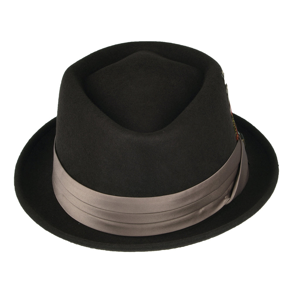 Brixton Hats Stout Wool Felt Pork Pie Hat - Brown