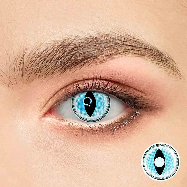 Sexy Cat Eye Blue Contact Lenses