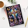 5D Diamond Painting Notebook 50 Pages A5 Diamond Art Diary Book (Purple Cross)