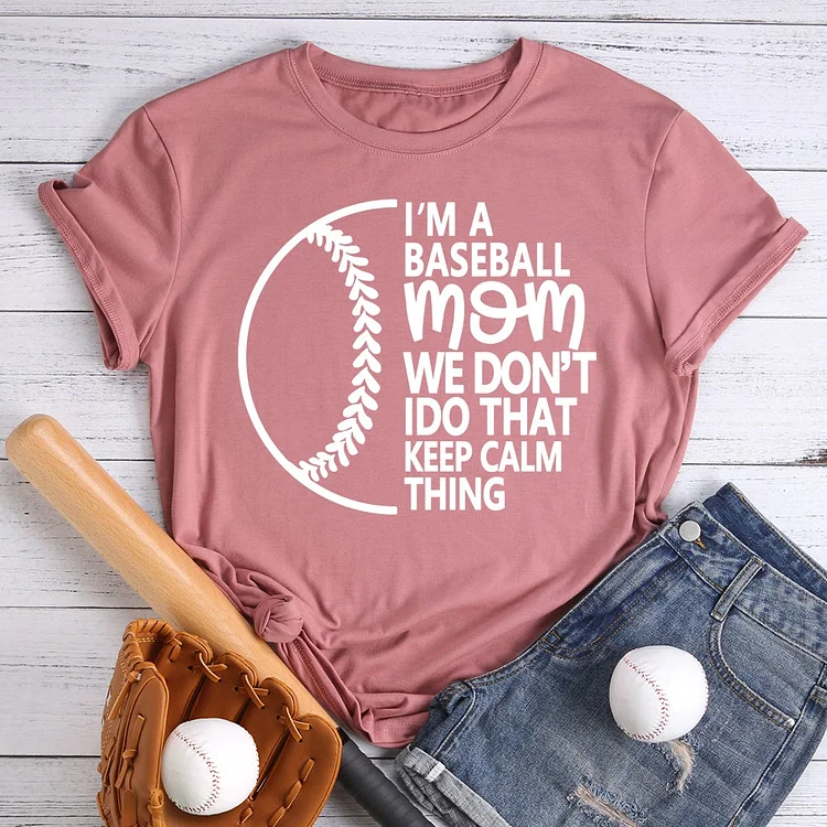 I Am A Baseball Mom T-shirt Tee-012968-Annaletters