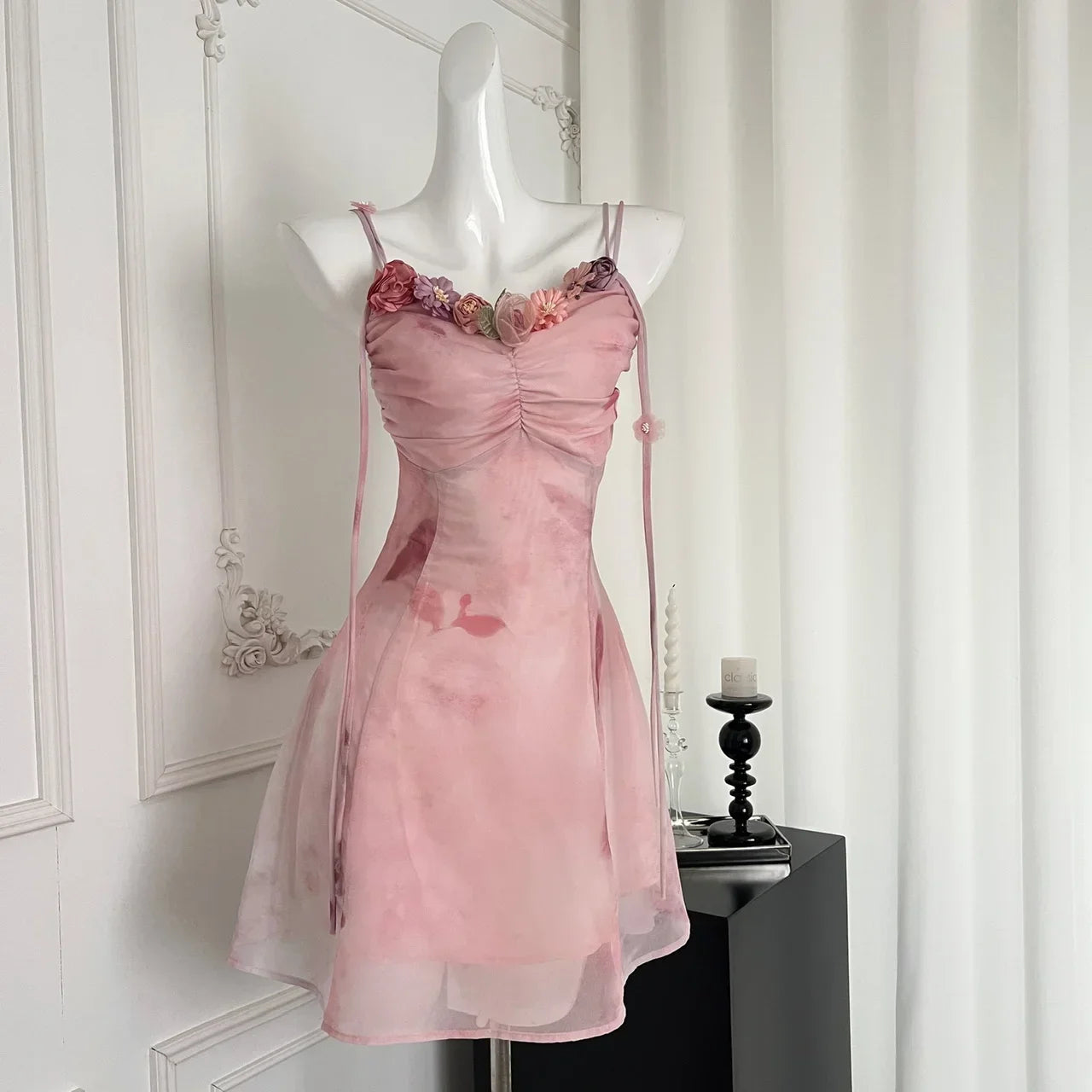 Aiertu Summer New Sweet Ladies Elegant Women Dress Fashion Street Sleeveless Woman Dress Chicly Party Leisure Slim A-line Dress Female Aiertu