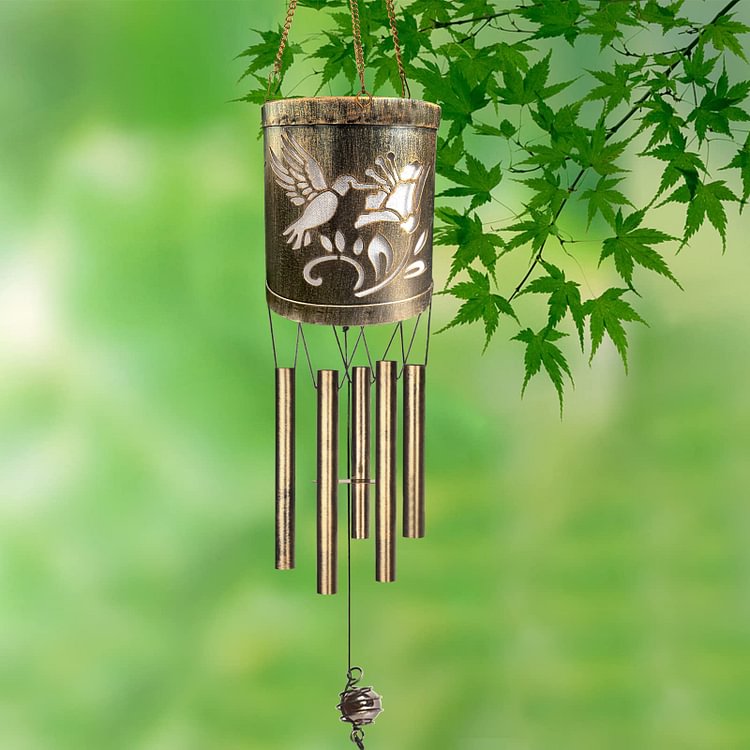 Hummingbird Metal Wind Chime Lamp - Appledas