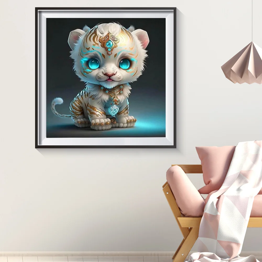 Diamond Painting - Full Round Drill - Tiger(Canvas|30*30cm)