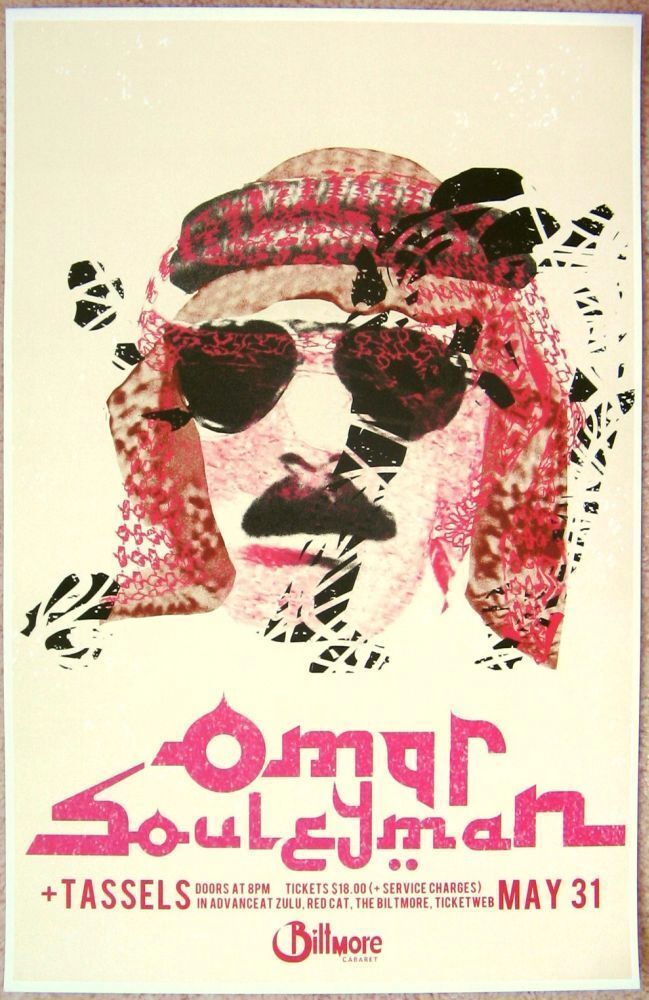 OMAR SOULEYMAN 2012 Gig POSTER Vancouver BC Canada Concert