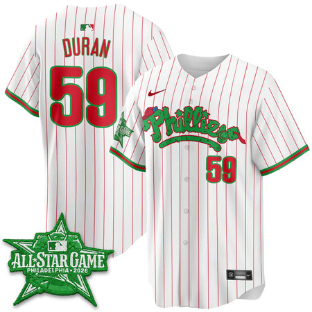 Youth Philadelphia Phillies #59 Jhoan Duran White 2026 MLB All-Star Jersey PNBS
