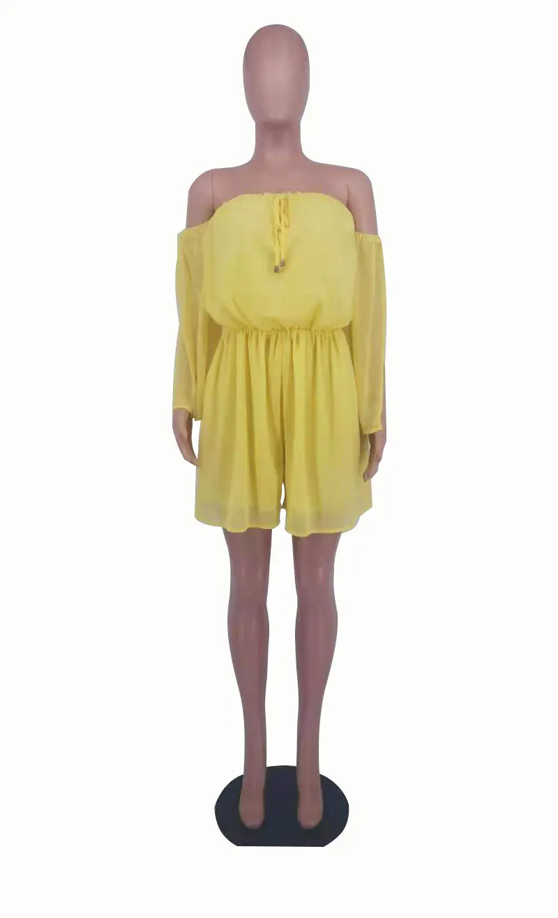 Short Sleeved Women Chiffon Women Summer Women Clothing Summer Romper