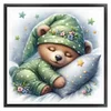 Sleeping Bear-11CT Stamped Cross Stitch 40*40cm/15.75*15.75in