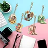 5pcs DIY Boots Diamond Painting Double-Sided Keychains