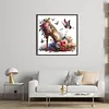 High Heels And Flowers-11CT Stamped Cross Stitch 40*40cm/15.75*15.75in