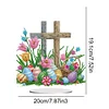 Diamond Painting Cross Easter Egg Tabletop Ornament Kit for Home Office Decor