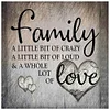 Diamond Painting-5D Full Round Drill Family  Letter(40X40cm)