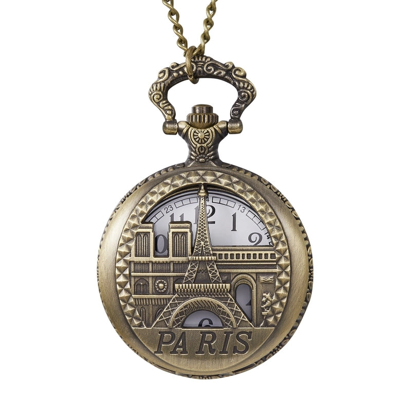 Vintage Style Guitar Bicycle Key Quartz Pocket Watch Women’s Watches